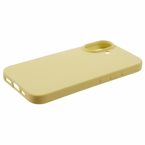 Image of ArmourPro Silicone Back Case for iPhone 16 Soft-Touch Case | Yellow