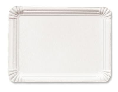 Pappteller weiß LxB = 16x20 cm 1000 St. Kuchenteller Pappen Kuchenpappen