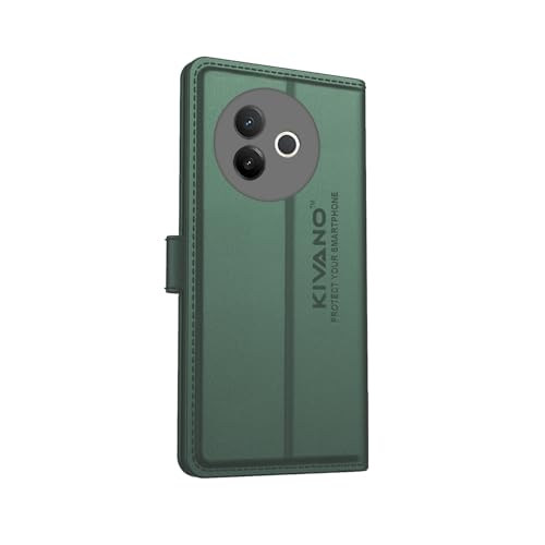 Image of Compatible with Vivo Y39 5G Flip Cover | Leather Finish | Inside Pockets & Inbuilt Stand | Shockproof Wallet Style Magnetic Closure Back Cover Case