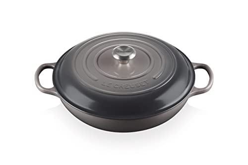 Comparison: Best Cast Iron Braiser 4 Le Creuset Enameled Cast Iron Signature Braiser, 5 qt. , Oyster