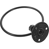 JECOMPRIS Toallero de Pared Industrial Negro de Hierro Forjado, Anillo para...