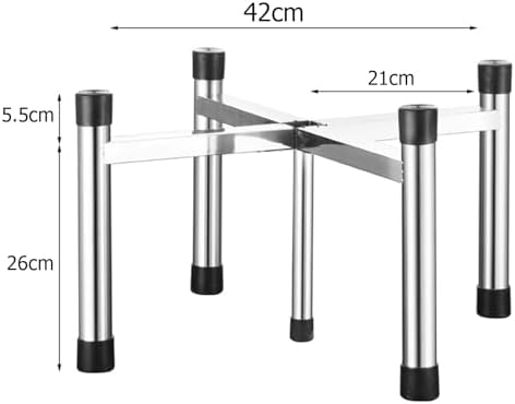 Heavy Duty Stainless Steel Fryer Grease Bucket Stand, Water Collection Base for Commercial Use, Durable Food Floor Stand, Firepit Rack for Outdoor Cooking