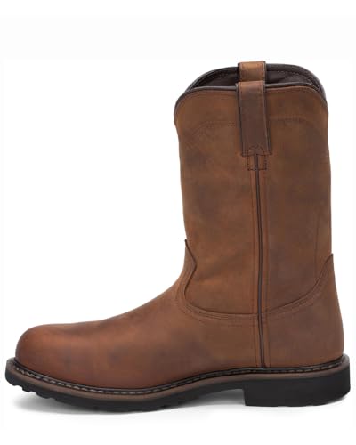 Justin Men's Wyoming Waterproof Western Work Boot Steel Toe - SE4961 9.5 D(M) US3