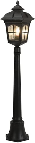 ZEELYDE Luces de poste al aire libre, estilo europeo simple, impermeable, lámpara de césped para exteriores, villa, jardín, comunidad de paisaje,