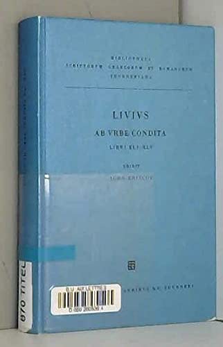 Amazon.com: Livi, Titi, ab urbe condita: Libri XLI-XLV (German Edition