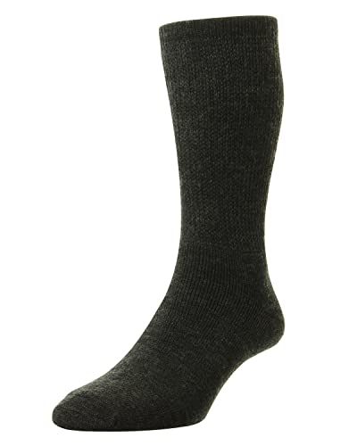 Photo de HJ Hall Wool Diabetic Socks - Charcoal UK 6-11