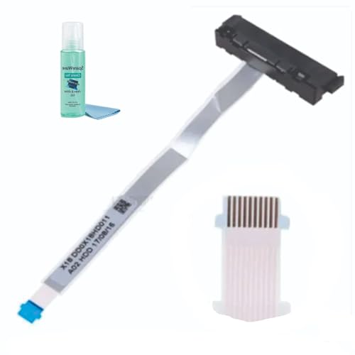 Image of HDD Cable For hard drive disk connector for HP 15ab 15-ab DD0X18HD011, DD0X18HD031. Comes with Complimentary Laptop Clean & Shine Gel