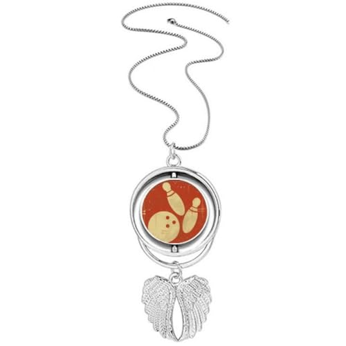 Collier ailes d'ange et bowling, le bijou idéal pour vos compétitions