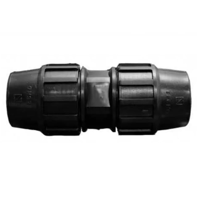 Suinga Pack 5 Manguito Polietileno 75mm | Enlace Polietileno 75mm Aenor | Unión para Tuberia 75 mm, negro