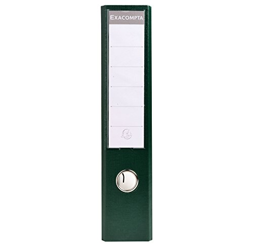 Exacompta Aktenordner, PVC, A4, D70 mm, Premium, Dunkelgrün, 10 Stück