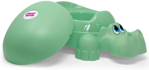 OKBABY Hippo Fun Potty with Lid, Green — 사진 4