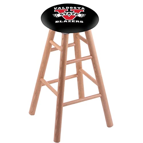 Holland Bar Stool Co. Oak Extra Tall Bar Stool in Natural Finish with Valdosta State Seat by The