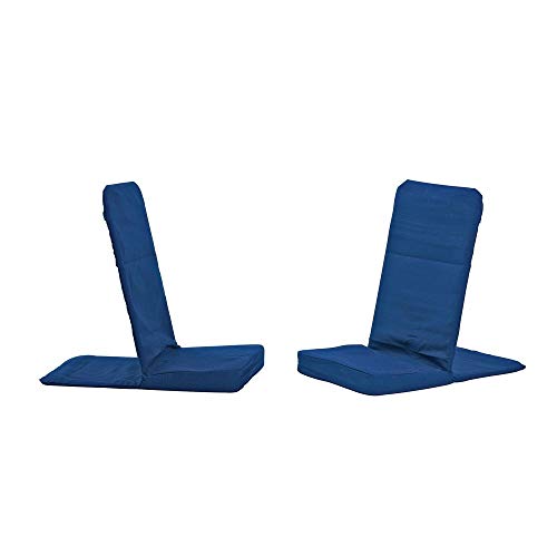 Image of Original BackJack -Made in THE USA- Folding Royal Cotton Fabric Lightweight Floor Seating Chair for Gaming, Families, Parents, Daycare, Back Support, Reading, Yoga, Meditation, Dorm