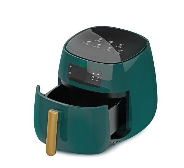 Air Fryer Pro 7-in-1, Compact 400℉: Half Time & Chef-Grade Cook One-Wipe Clean Glass Panel Nonstick & Dishwasher-Safe Basket-image-14