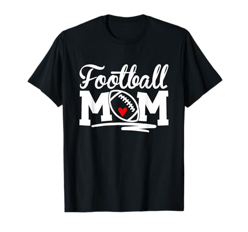 Football Mom Leopard Football Love Football Player T-Shirt