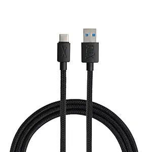 FLiX (Beetel USB to Type C PVC Data Sync & 2A Smartphone Fast Charging Cable, Made in India, 480Mbps Data Sync, Tough Cable, 1 Meter Long USB Cable for USB Type C Devices Black XCD-C12 at Rs. 79