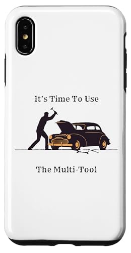面白いハンマーは車を修理するためのマルチツールです。 スマホケース iPhone XS Max 用