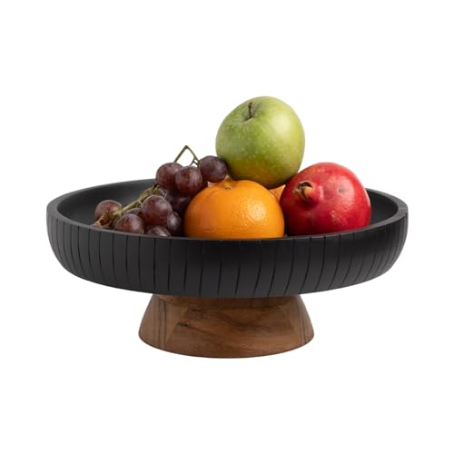 LAVAUK Mango Wood Fruit Bowl
