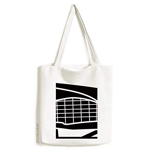 Bolsa de lona de lona com marco famoso da Alemanha bolsa de compras casual