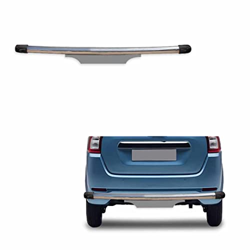 Image of Stainless Steel High Gloss Safety Rear Bumper Protector Sutaible for Maruti Suzuki WagonR 2019