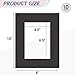 Space Art Deco, 10 Pack Picture Frame Mats, 8x10 Black Mattes with Core Bevel Cut 4.5x6.5 Opening for 5x7 Pictures, Acid Free Photo Matting for Artwork