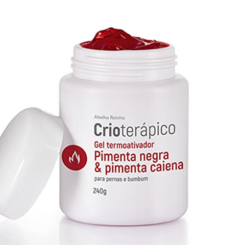 Gel Termoativador para Celulites com Pimenta Negra e Pimenta Caiena(240g) - Abelha Rainha