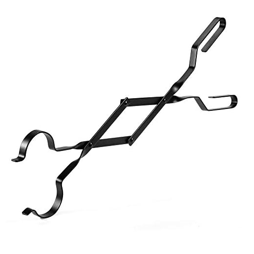 Syntrific Fire Tongs 26 Inch Fireplace Tongs Log Claw Grabber Large Fire Tong Rust Resistant Finish for Indoor/Outdoor