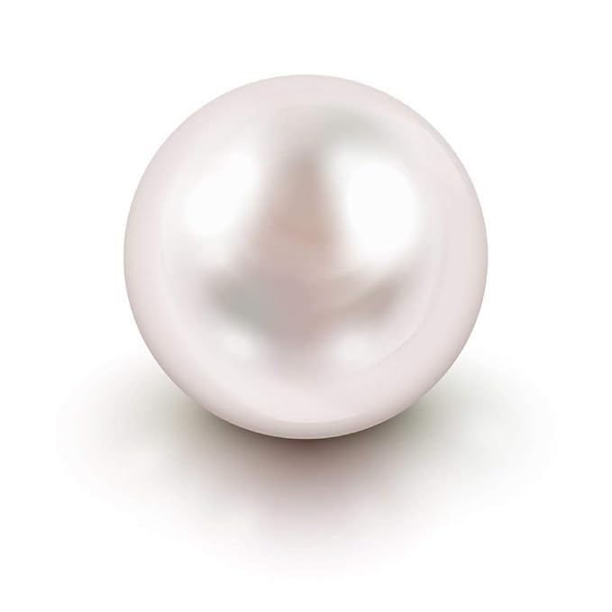 [ 7.25 Ratti ] White Pearl Gemstone Certified Moti Stone for Man and Woman-image-36
