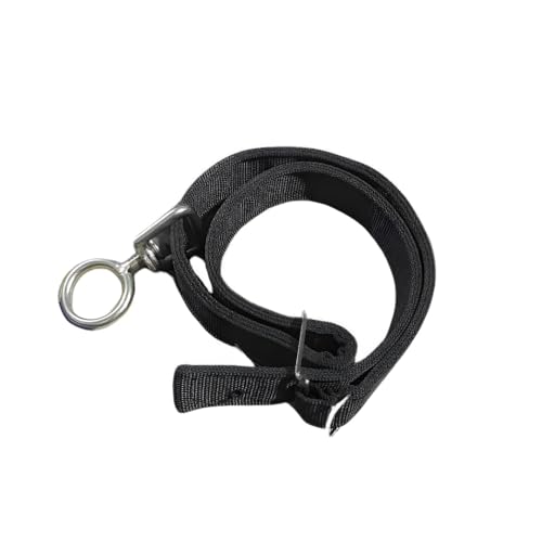 Image of Farmer King Cow /Buffalo /Bull /Horse Solid Nylon Neck Belt, Rock Strong Collar, 1 Meter Adjustable Belt with Nickle Coated Iron Ring & Hook | Skin Friendly | Masterpeice (Black Color)