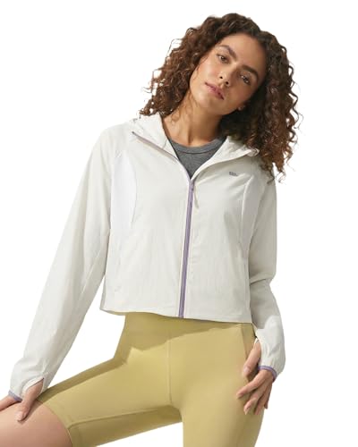 BENEUNDER Womens UPF 50+ Lightweight Sun Protection Jacket Athletic Short Hoodie Full Zip Long Sleeve Packable Track Workout Tops