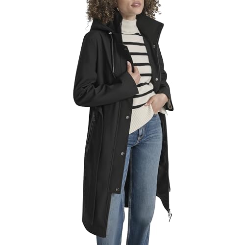 Amazon.com: DKNY Women's Hooded Belted Trench Coat – Long Water