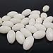 FUSIGO Fishing Glow Beads Assorted, 100pcs Luminous Fishing Beads Oval Plastic Beads Glow in Dark Fish Attractants Beads for Rigging Tackle (100pcs White)