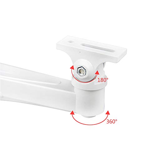 Compcctv Waterproof Universal Cctv Security Camera Mounting Ip Camera Bracket,Abs Indoor Outdoor Wall Ceiling Mount Holder Stand Monitor Rotary Bracket 2 Pack #TOP2