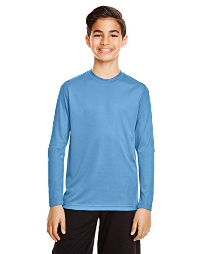 Team 365 Youth Zone Performance Long-Sleeve T-Shirt S SPORT LIGHT BLUE