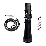 FUYUERO カズー【2025年新モデル】kazoo 楽器プロ仕様の音質 調整不要カズー - 日本語説明書付き 初心者から大人まで、すぐに楽しめる音楽玩具。ストラップ付き・洗えて衛生的、ギター/ピアノとの相性も マルチカラー (黒)