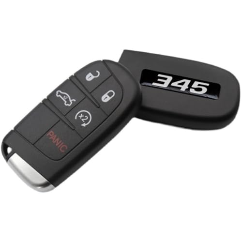 Image of 2PCS Key Fob Badges Compatible with Challenger Charger Durango Vehicle 2015-2024- Set of 2 - Finest Stickers Inlays Emblems for 345 Style, Perfect for Decals [Car Key not Included] (White,345)