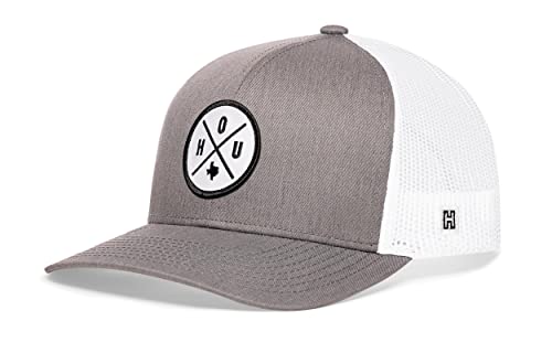 Image of HAKA State City Trucker Hat for Men & Women, Adjustable Baseball Hat, Mesh Snapback, Sturdy Outdoor Black Golf Hat