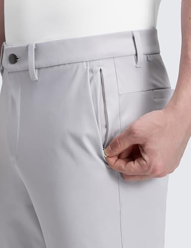 Image of CRZ YOGA All Day Comfy Golf Pants 28 inch /30 inch /32 inch /34 inch /36 inch | Decent Stretch, Wrinkle-Resistant, Casual, Slightly Tapered Leg, Flat Front, Pockets, Trousers for Men