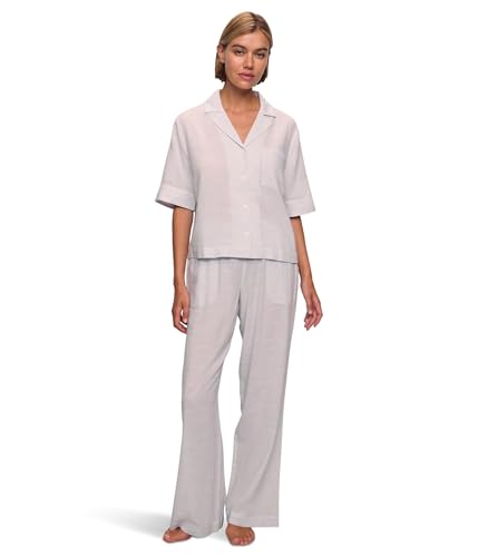 Eberjey Women's Nautico Relaxed Short Sleeve Pant Pajama Set