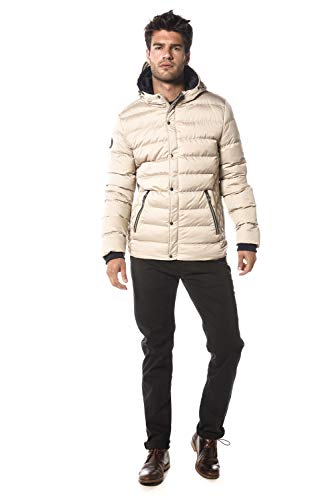 Deeluxe Doudoune Unie à Capuche Acting Grey S pour Homme