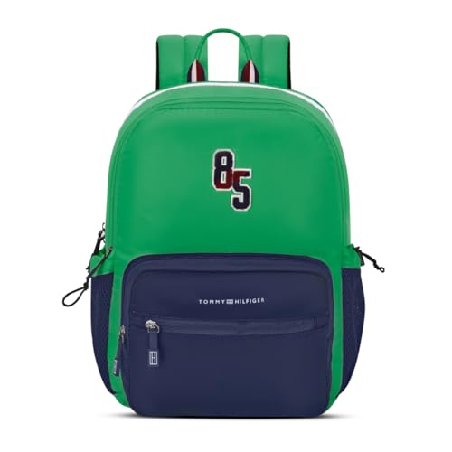 Image of Tommy Hilfiger High School Backpack Blade | Rugged Water-Resistant Daily Tech Bag for Students with 2 Compartments | Internal Zip Organizer & Signature RWB Details | 36L High-Capacity