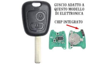 Cover Guscio Chiave Per Citroen C1 C2 C3 C4 C5 Telecomando 2 Tasti - Foto 5