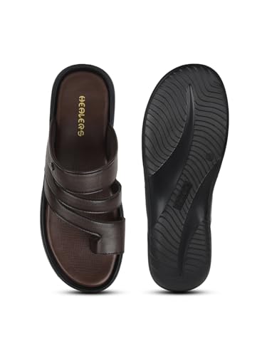 Image of Liberty Healers AOL-12 Casual Toe Ring Slipper For Men With PU Sole | Durable and Lightweight | Trendy Design | Comfortable and Soft Insole | Stylish Footwear and Cushioned Footbed