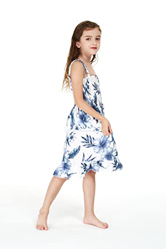Girl Hawaiian Elastic Top Strap Dress in Day Dream Bloom3