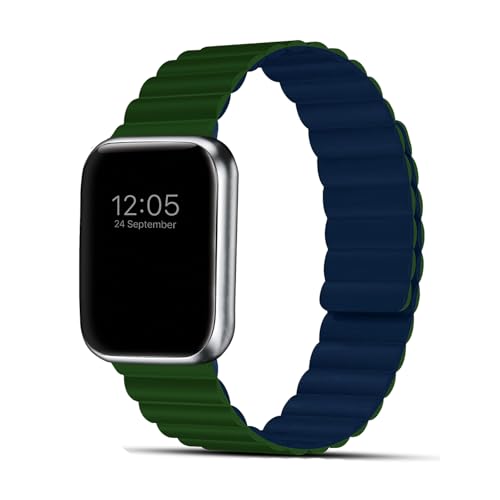 Image of GRIPP Reverser Premium Silicone Magnetic Watch Strap for 40mm /41mm /42mm, Watch Series 11 /10 /9 /8 /7 /6 /5 /4 /3 /2 /1, SE 3 /2 /1, Slim, Lightweight, Adjustable (Watch Not Included)