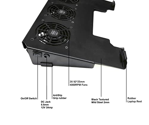 Image of FourDot Industrial High Speed Laptop Cooling Pad for Gaming Laptops (15.6 Inch Revision D)