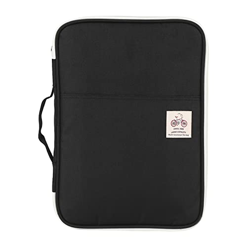 Porte-documents A4 zippé avec pochette de rangement pour dossier et tablette