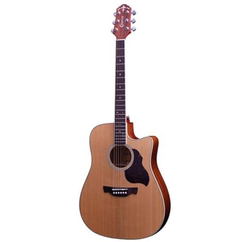 Violão Crafter Folk DE-7 Cutaway Elétrico Sólido Cedro