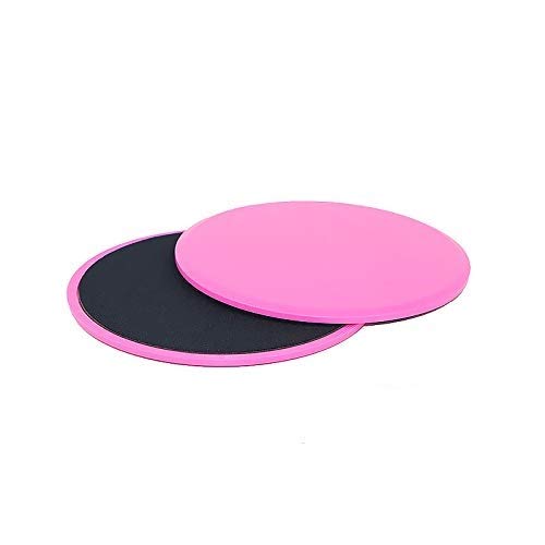 LOREMYI Core Sliders, Discos deslizantes de ejercicio de doble cara, deslizadores para entrenamiento, gimnasio, yoga, centro abdominal, ligero y perfecto equipo de fitness, 4125199H4J, rosa