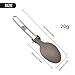 Folding Spoon, Spork, and Fork Set - Lightweight Camping Utensils for Outdoor Travel, Backpacking, and Hiking（Spoon）
